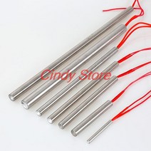 카트리지 히터 봉 금형 카트리지 히터 가열 요소 원통형 관형 6mm/8mm/10mm/12mm 튜브 AC220V 30W-500W, 06 6x120mm  200W