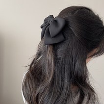 (당일발송) 쉬폰 왕리본핀 청순 여신 쉬폰 리본 헤어핀 17컬러 원피스 코디