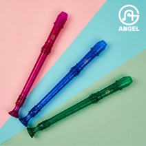 엔젤악기 엔젤 소프라노 투명 리코더 저먼식 독일식, 오션블루