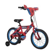 Huffy 허피 마블 스파이더맨 어린이용 자전거 퀵 커넥트 어셈블리 핸들바 명판 및 보조, Red, 16 inch Quick Connect Assembly, 16 inch Quick Connect Assembly