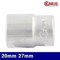지니어스 2000156 3/8SQ 핸드소켓 20mm 27mm 24 (1EA), 본상품선택
