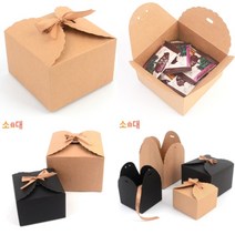 사각 선물상자 종이상자 크라프트포장상자, 블랙-소