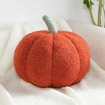 수입소파 럭셔리 나무 장식 호박 모양 베개 20-35cm 북유럽 스타일 방 플러시 소파 거실 침대 옆 매트, 03 빨간_02 28cm