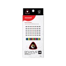 모나미 바우하우스 삼각연필 3001(B) 3002(HB) SET, 1set, 12본입 SET(3002-HB)