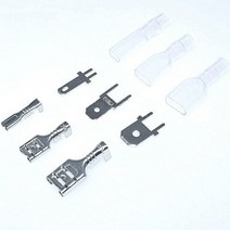 50 대/몫 암 스페이드 커넥터 2.8 / 4.8/6.3mm 절연 슬리브 압착 단자 22-16AWG 와이어, 03 6.3mm