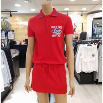 지프 [NC불광점 70%할인] 와펜 포인트에 미니기장으로 발랄한 느낌을 주는 피케 카라 반팔 원피스!