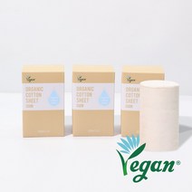 코아코스 DIY 무표백 유기농 크로셀 순면 리필 250매, 3개