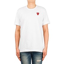 [꼼데가르송] (P1T288 WHITE) 남성 반팔 티셔츠