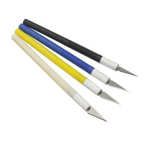 새싹 작은 화분 접목기 다육식물 접목칼 접목가위, 노란색 카빙 나이프, 1개