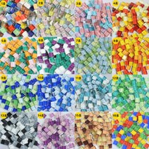 연아트 타일공예 미니 타일조각 100g 삼각 사각 만들기재료 유리 컵받침대 모자이크 티포터, 18_타일조각 18호