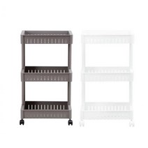 수경재배수납 양계장수납 출산준비물건수납 과일따기체험 플라스틱틈새보관함 기저귀트롤리 키친선반, 이동식트롤리 슬림3단 웜그레이 (9,986개)