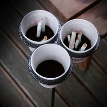 종이컵 재떨이 스탠드 재털이 흡연실 업소용, 1개