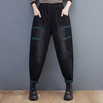 [이꾸띠] 데들리리 여성 봄 가을 데님 허리밴딩 확싱 티셔츠 와 잘 어울리는 청 바지