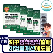 인지력 기억력 좋아지는 도움 포스파티딜세린 징코 영양제 뇌 인지력 혈관관리 자격증 시험 준비 플라보놀배당체 인식능력 개선 직장인 취준생 공부할때 시험준비 플라보놀배당체 피부건강