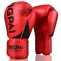 복싱 글러브 권투 스파링 백 무에타이 MMA 장갑 8-12 온즈 도매 극세사 가죽 성인, 6온스, 빨간색