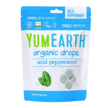 야미얼스 유기농 와일드 페퍼민트 드로프스, 59.5g, 3개