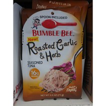 버블비 로스티드 갈릭 앤 허브 튜나 Bumble Bee Roasted Garlic and Herb Tuna 2.5oz(71g) 2팩, 71g