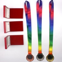 마라톤 체육대회 시상 표창 목걸이 동메달 케이스포함, 1개