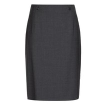 베스띠벨리 [여성 핸드메이드 스커트 할인] 여성용 핸드메이드 그레이컬러 울 H라인 스커트 회색 겨울 정장 스커트