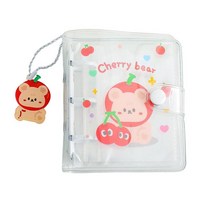 GHSHOP 트레이딩 카드 기차 티켓에 대한 펜 던 트 Photocard 홀더 책과 귀여운 미니 사진 앨범 사진 저장 가방, PP, 하얀색