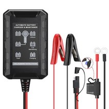 Gadpow-12V 자동차 배터리 충전기 스마트 Lifepo4 자동차용 완전 자동 스타터, EU Plug, EU Plug