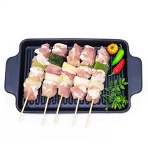 파닭꼬치 10개 순살 껍질 목살 염통 꼬치 숯불 구이 캠핑음식, 400g, 1팩
