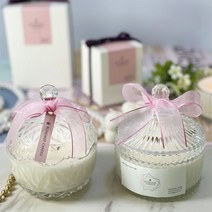 블링미 메리고라운드 애플 천연 소이캔들 핸드메이드 250g 친구 집들이선물, 스모크리스 심지 (2개), 딥디크도손