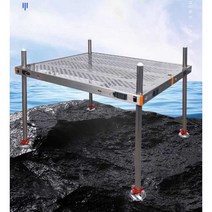 낚시 발판 이동식 높이조절 수상 좌대 중층 민물낚시, 800x1200 다리 1.5m