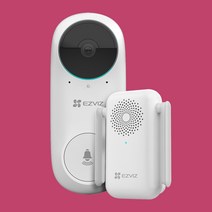 EZVIZ 이지비즈 DB2C 도어벨/도어카메라/홈CCTV/차임벨/어플알람/자취템, 64GB