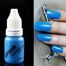 마카쥬물감 운동화 리폼 신발 염색 ophir 12색 아크릴 워터 잉크네일 아트 페인트용 에어브러시 네일 잉크 에어브러싱 매니큐어 30ml병 pigmentta100(1-12), 푸른 호수