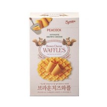 피코크 PEACOCK 브라운 치즈 와플 288g 회사 간식 디저트 파티 과자, 2개