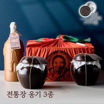 전통장류 명절 선물세트(된장1kg+고추장1kg+간장1L) 옹기 오동나무 고급포장