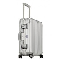 리모와 RIMOWA 캐리어 topas multiwheel 캐빈 트롤리 가방 여행 가방 핸드 러기지 55 x 40 x 20 iata 52 silver 금속 알루미늄