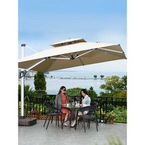 야외 각도 조절 파라솔 대형 팬션 카페 정류장, 정사각형 2.5미터 360캐티