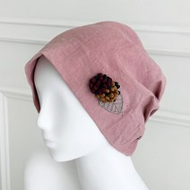 부티크시스 단색 플라워 두건 B001