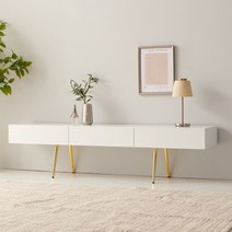 [나무뜰] 렘스 1800 높은 거실장 HP190, 색상:화이트