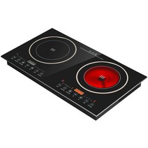 식당 업소용 인덕션 전기 레인지 2구 더블헤드 휴대용, 상세이페이지 참고, 인덕션 .전기세라믹쿠커.알루미늄합금 테두리