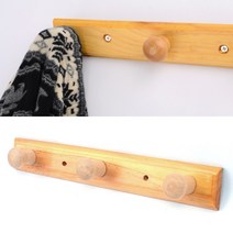 벽부착옷걸이 3구 원목옷걸이 원목옷걸이행거