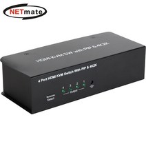 [kvm케이블] HDMI KVM 4:1 스위치(USB/리모컨/PIP/케이블 포함) 넷매이트NM-HK04P