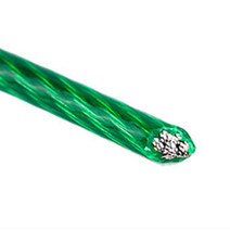 PVC코팅 와이어로프 철사선 양계망 휀스 녹색 6mm 1M