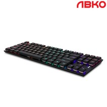 앱코 K640T SLIM 기계식 텐키리스 게이밍 키보드, 블랙적축
