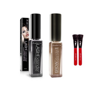 디바덤 래쉬 익스텐더 + 브로우 익스텐더 라이트 블론드 + 빨간브러쉬 2p 세트, 10세트, 래쉬+브로우+브러쉬2p