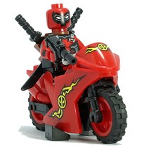 어벤져스 레고 호환 블럭 미니 피규어 1~200, 112.오토바이 데드폴