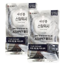 [LG생활건강]자연퐁 스팀워시 식기세척기 클리너 세제 100g, 식기세척기 세척용 클리너 100g x 2개
