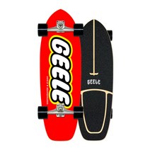 GEELE 30인치 입문용 카버보드 랜드서핑 서프스케이트보드 트럭 CX4 C7 워터본, 25