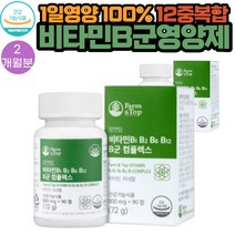 1일영양 100% 충족 비타민 B군 8종 미네랄 4종 영양제 90정 2통 2개월분 식약처인증 유기농 과일 야채 분말 농축 베리 7종 해조칼슘 치커리 미강 레몬 추출물 함유