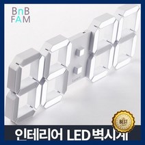 온도계 표시 LED 시계 밝기조절 벽걸이시계 화장실, 상세페이지 참조