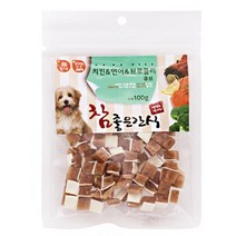 참 좋은 간식 100g (치킨&연어&브로콜리 큐브), 1개