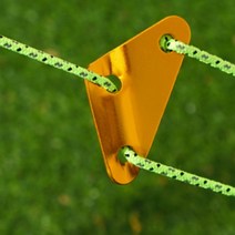 woojoo 캠핑 텐트 스토퍼 타프 로프버클 옐로우 레드, 단품