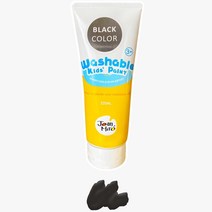 유아 촉감놀이 손도장찍기 잘지워지는 물감(검정) 모둠활동 엄마표미술